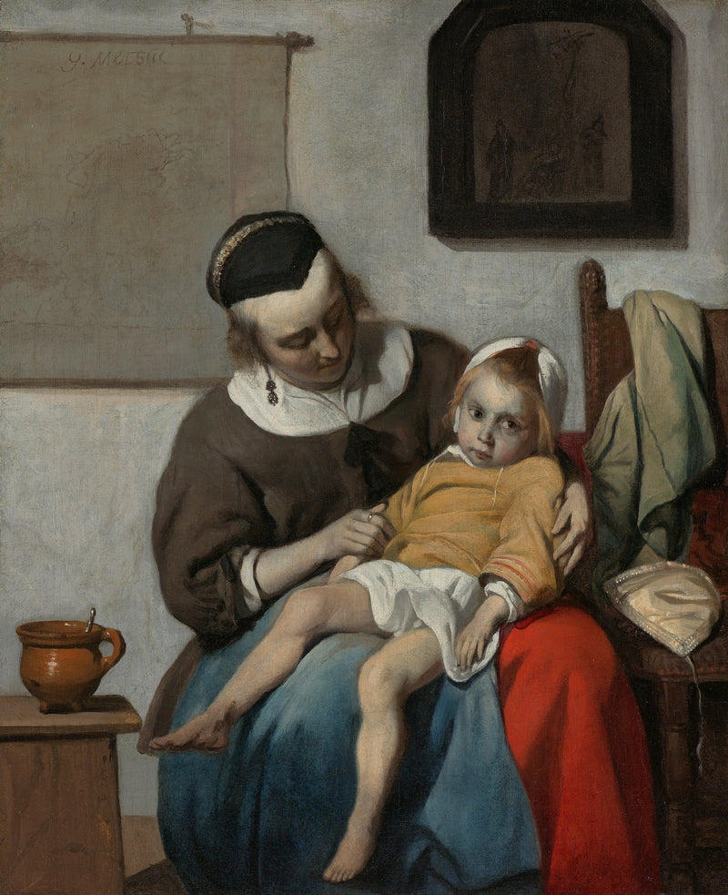 L'Enfant malade - Gabriel Metsu