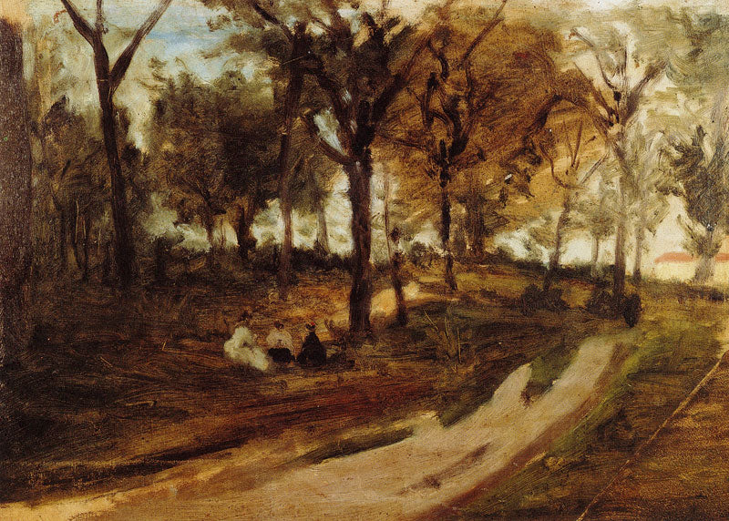 Reproduction du tableau « Dans la forêt, Saint-Cloud - Paul Gauguin » par Alpha Reproduction en peinture à l’huile