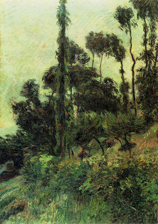 Reproduction du tableau « À flanc de coteau - Paul Gauguin » par Alpha Reproduction en peinture à l’huile