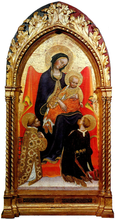 La Vierge à l’Enfant avec les saints Laurent et Julien - Gentile da Fabriano - Alpha Reproduction