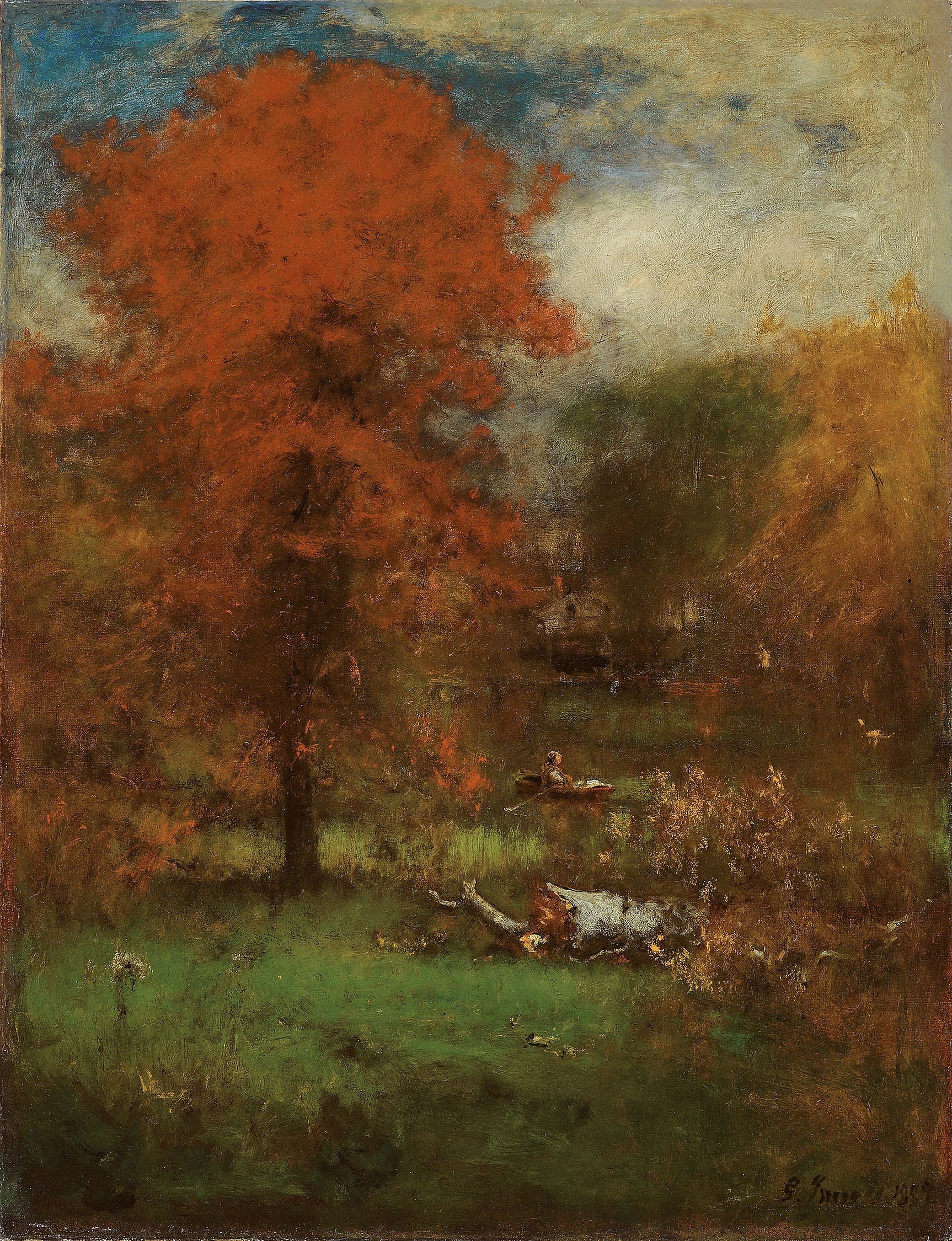 L'étang du moulin - George Inness