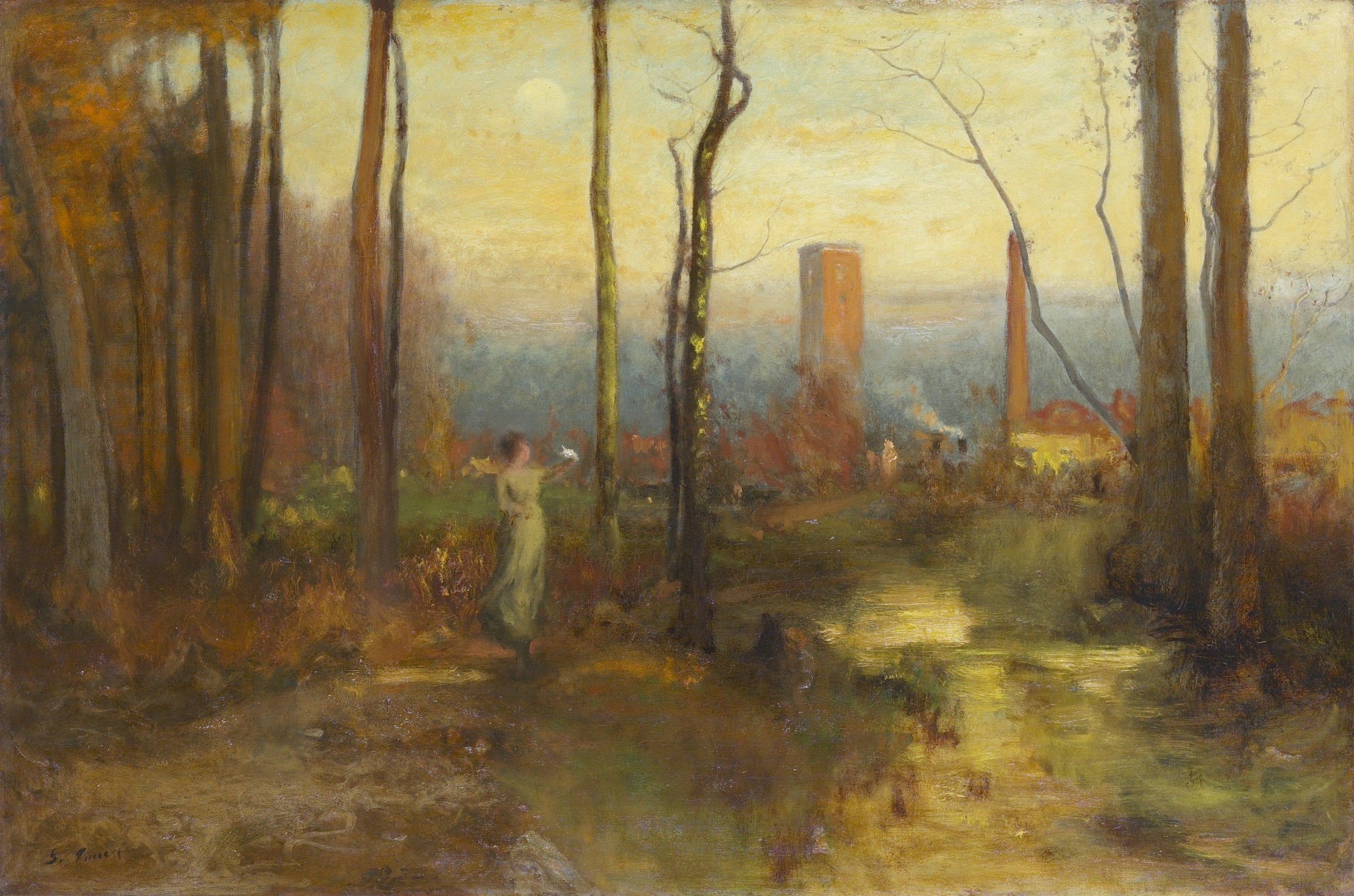 Le ruisseau Mill, Montclair, New Jersey - George Inness