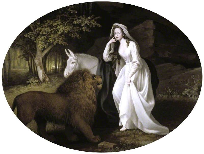 Isabella Saltonstall dans le rôle d'Una dans « Faerie Queene » de Spenser - George Stubbs