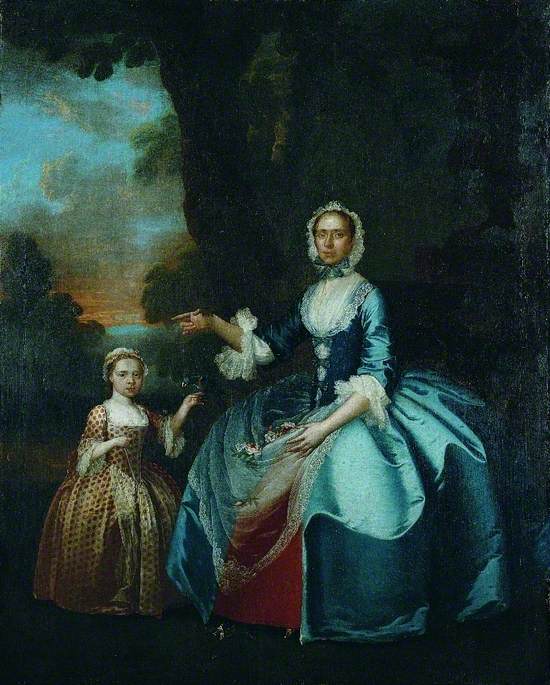 Mme Dawson de Retford et sa fille - George Stubbs