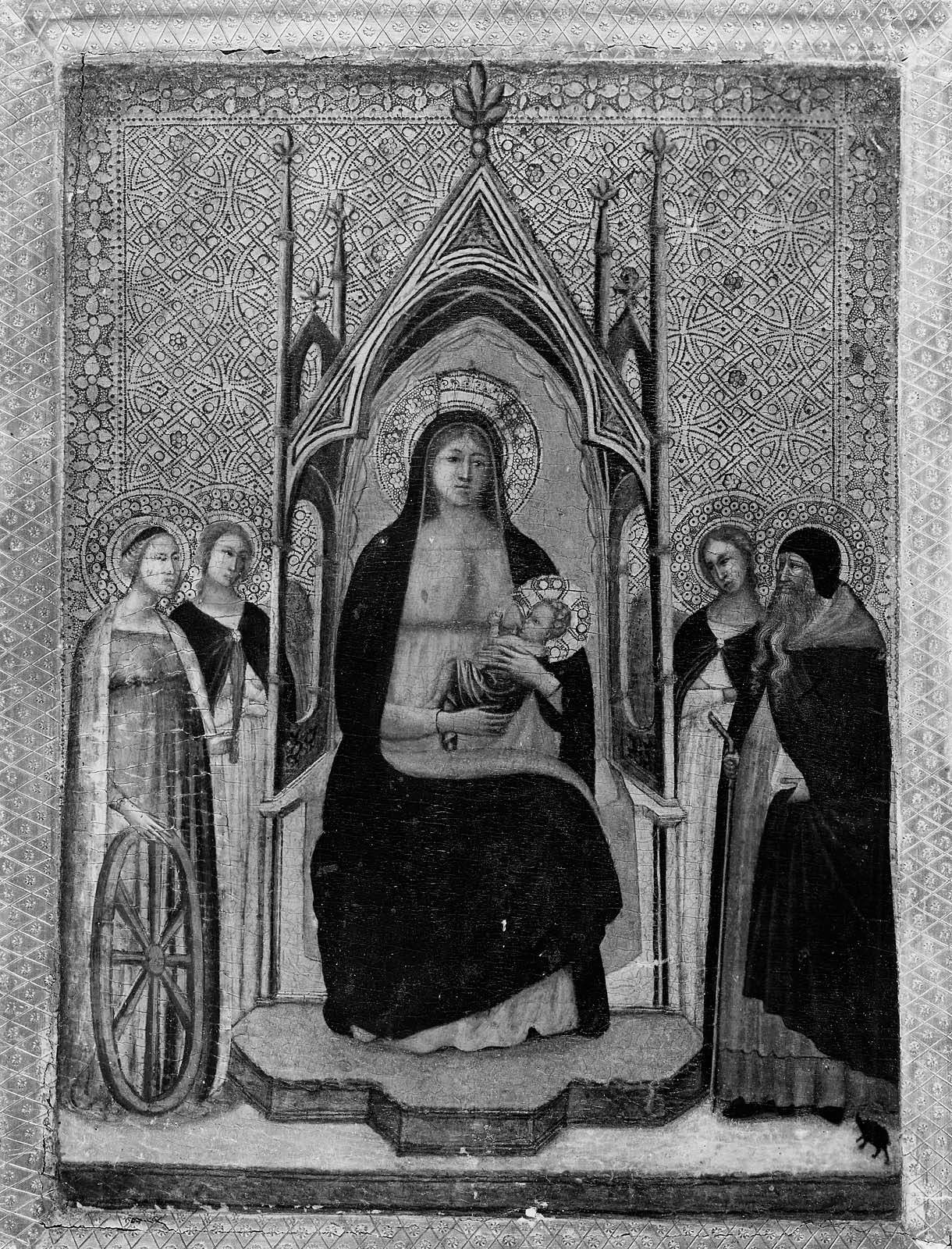 Vierge à l'Enfant entourée de quatre saints - Giotto
