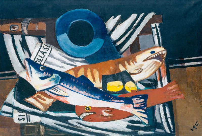 Großes Fisch-Stillleben (1927) - Max Beckmann