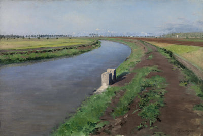 Reproduction du tableau « Bord de canal, près de Naples - Gustave Caillebotte » par Alpha Reproduction en peinture à l’huile