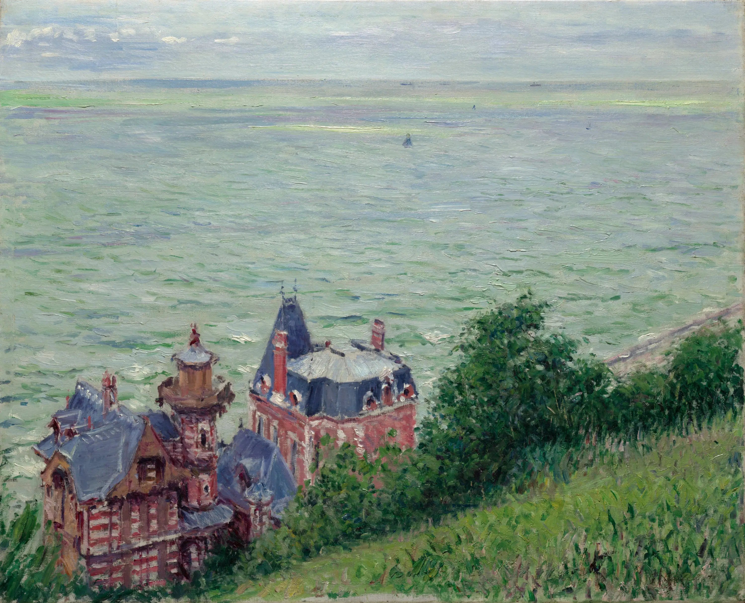 Reproduction du tableau « Villas à Trouville - Gustave Caillebotte » par Alpha Reproduction en peinture à l’huile