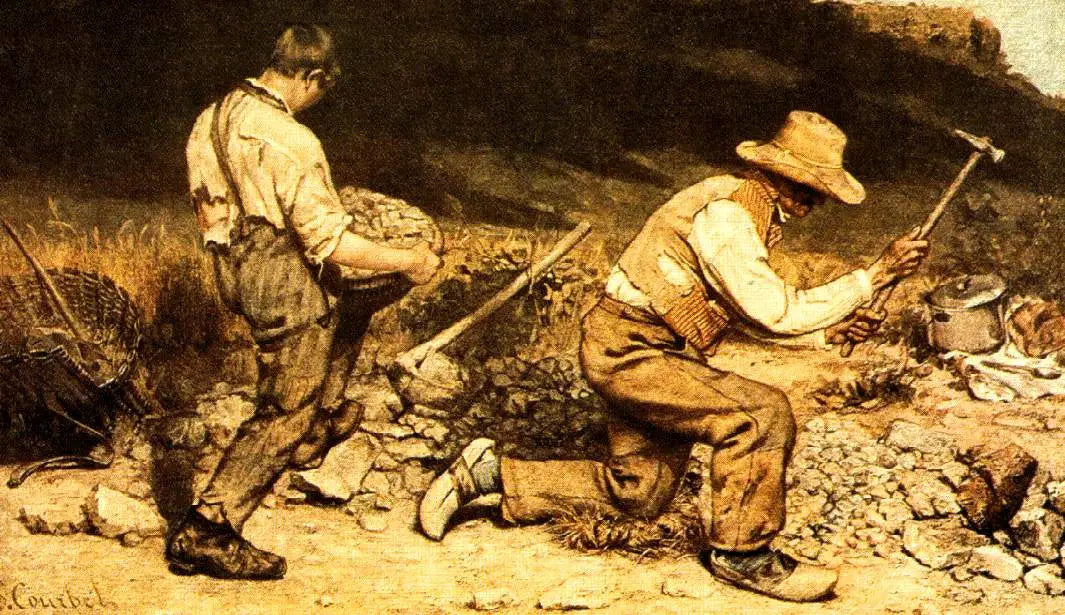 Les casseurs de pierres - Gustave Courbet - Alpha Reproduction