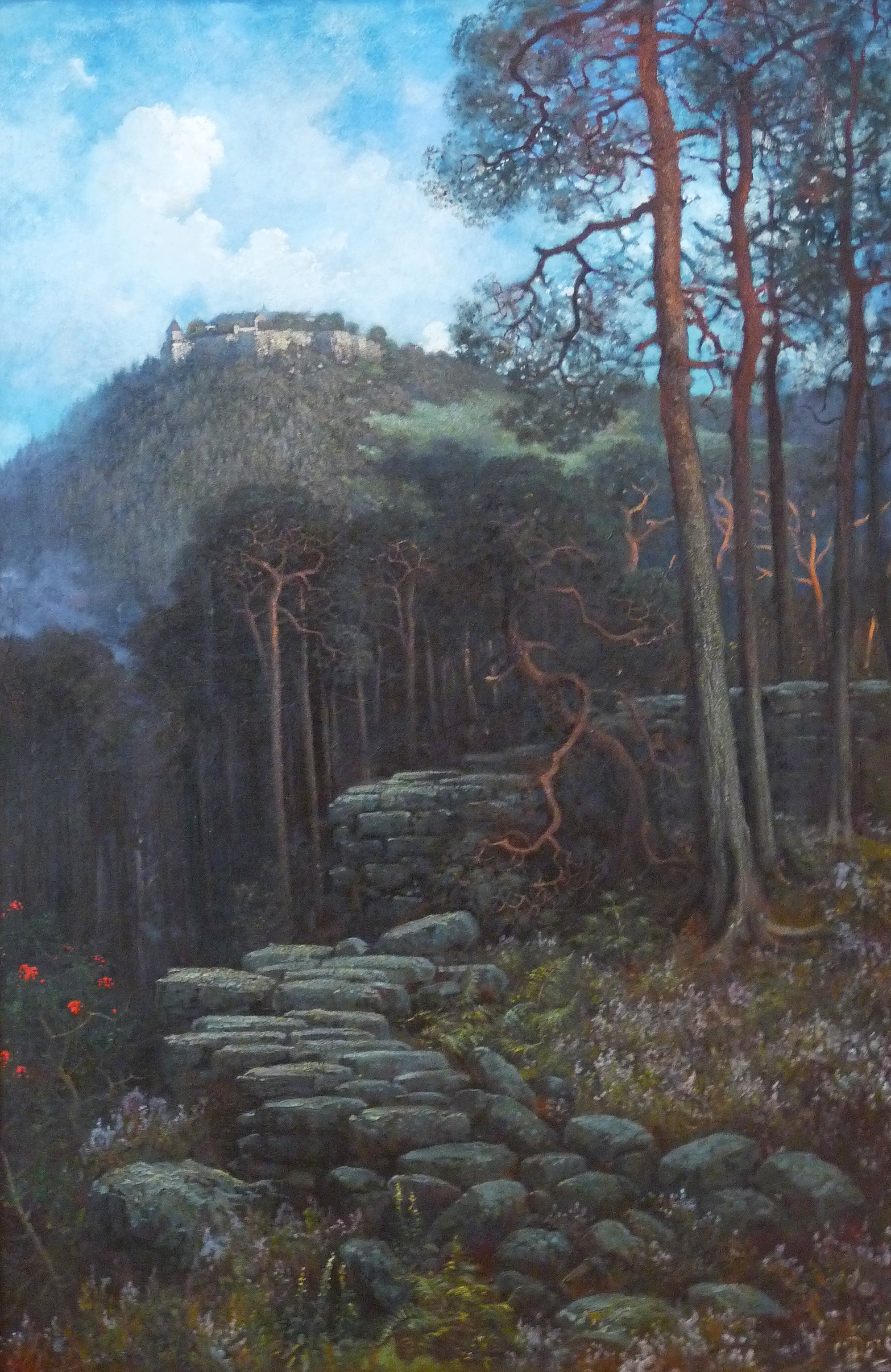 Le Mont Sainte-Odile avec le mur païen - Gustave Doré