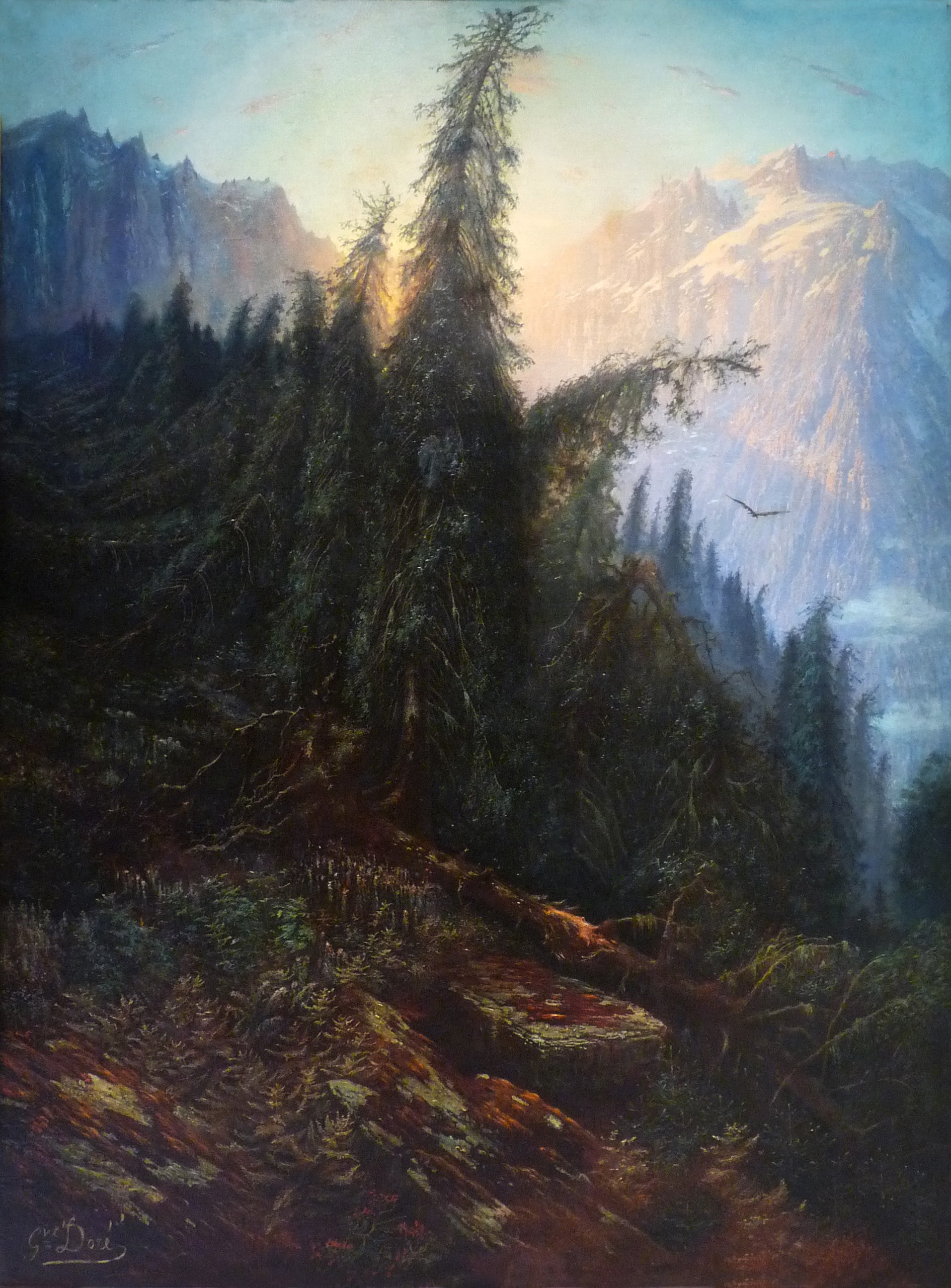 Paysage de montagne - Gustave Doré