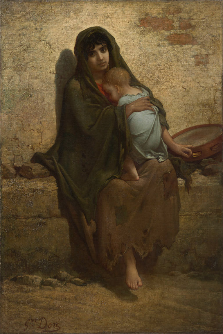 Jeune mère gitane - Gustave Doré