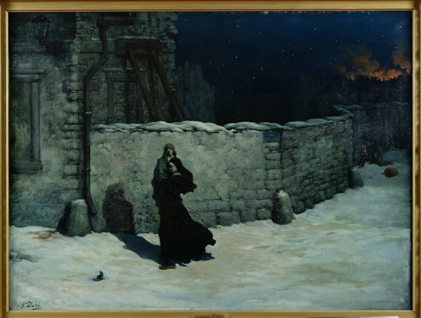 Sœur de la Charité sauvant un enfant. Épisode du siège de Paris - Gustave Doré