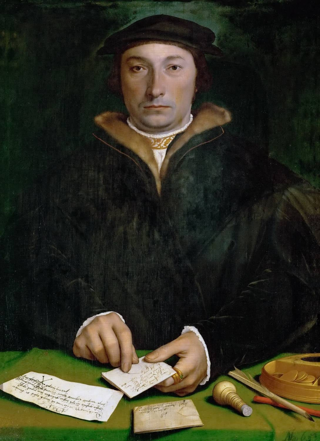 The Duisburg merchant Dirck Tybis - Hans Holbein le Jeune