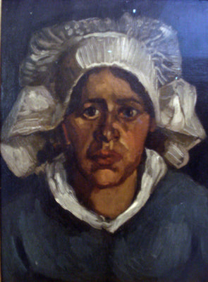 Tête de paysanne au bonnet blanc - Vincent van Gogh