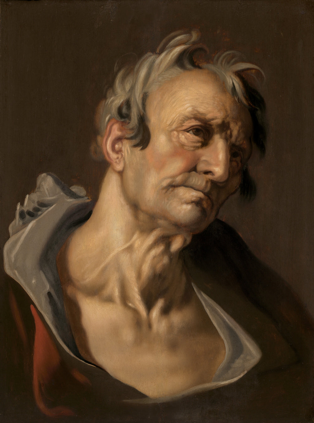 Tête d'un vieil homme - Abraham Bloemaert image 1 reproduction de peinture à l’huile