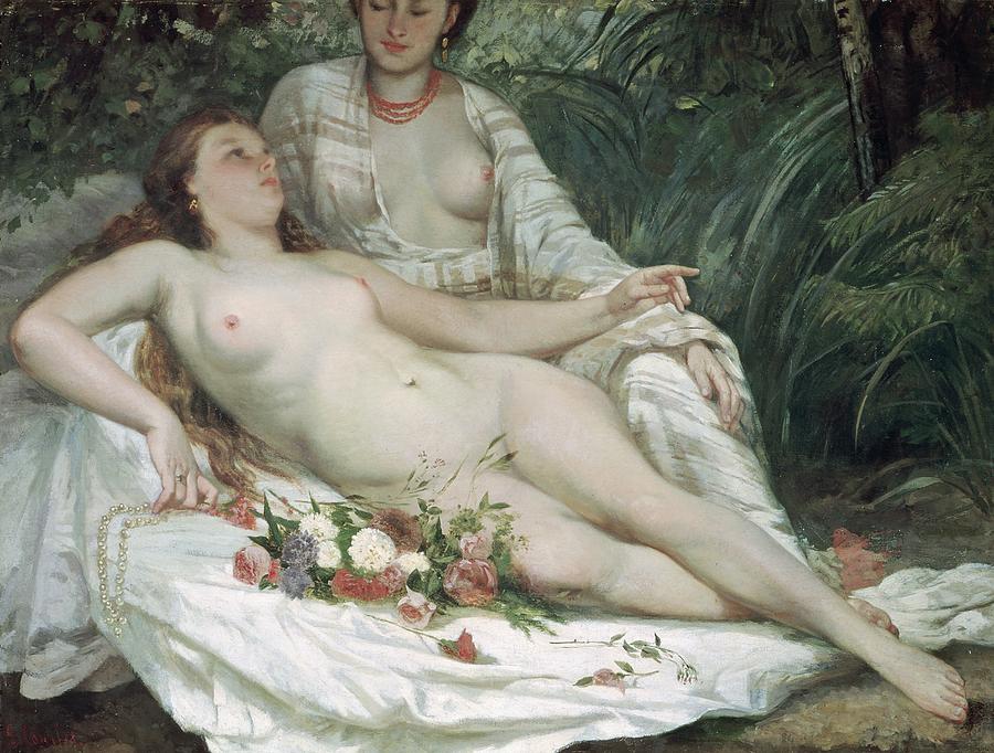 Baigneuses - Gustave Courbet