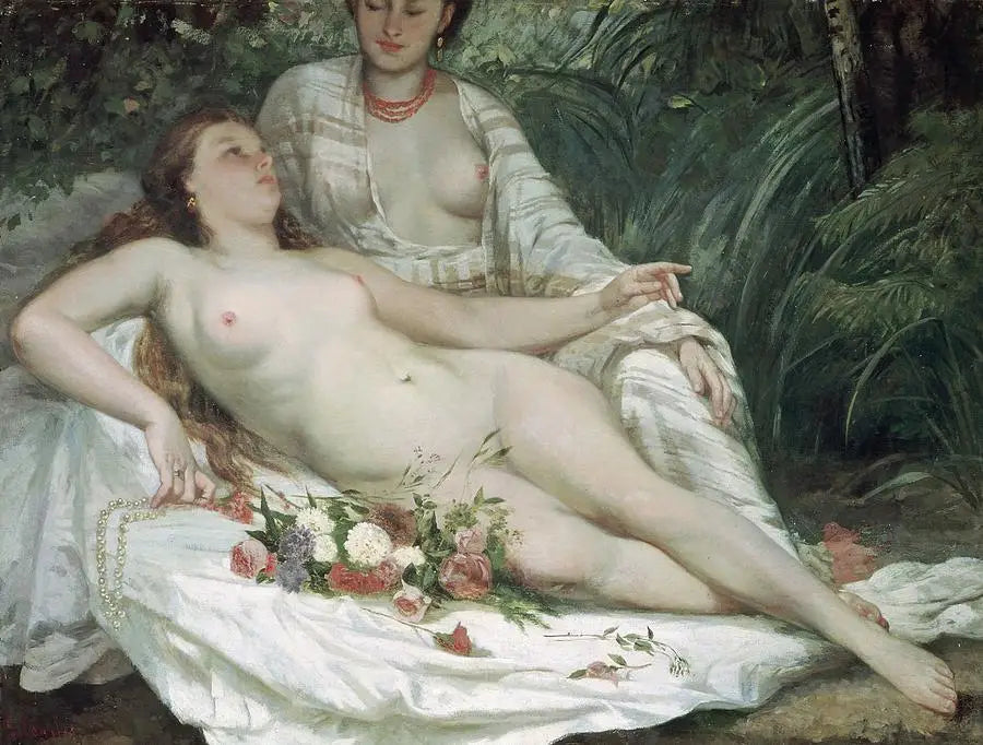 Baigneuses - Gustave Courbet - Alpha Reproduction