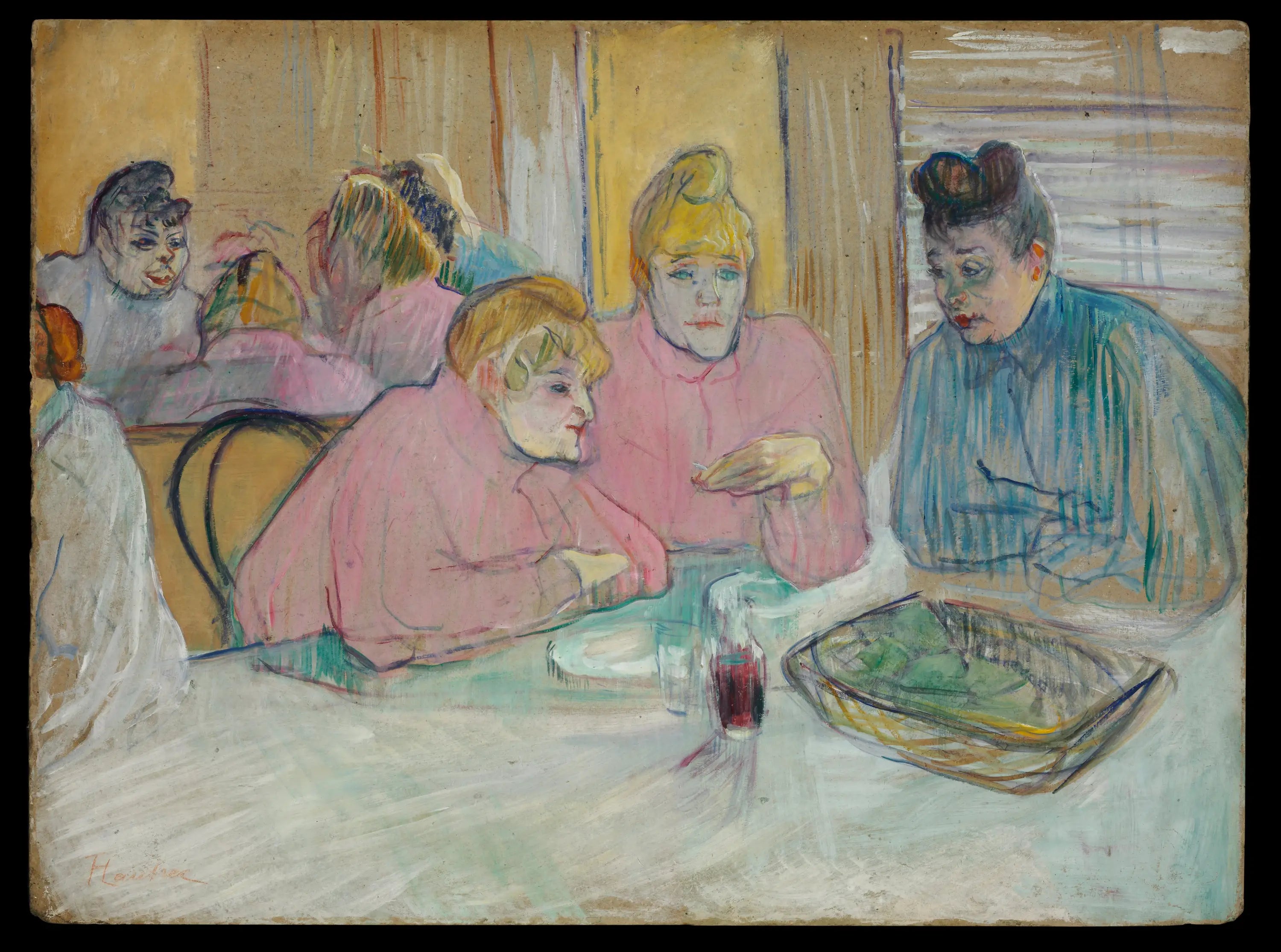 Reproduction du tableau « Ces Dames au réfectoire - Henri de Toulouse-Lautrec » par Alpha Reproduction en peinture à l’huile