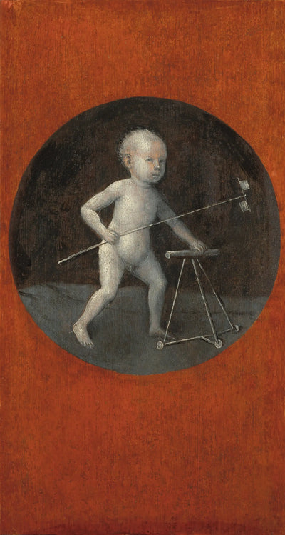 Enfant avec moulin à vent et déambulateur - Hieronymus Bosch - Alpha Reproduction