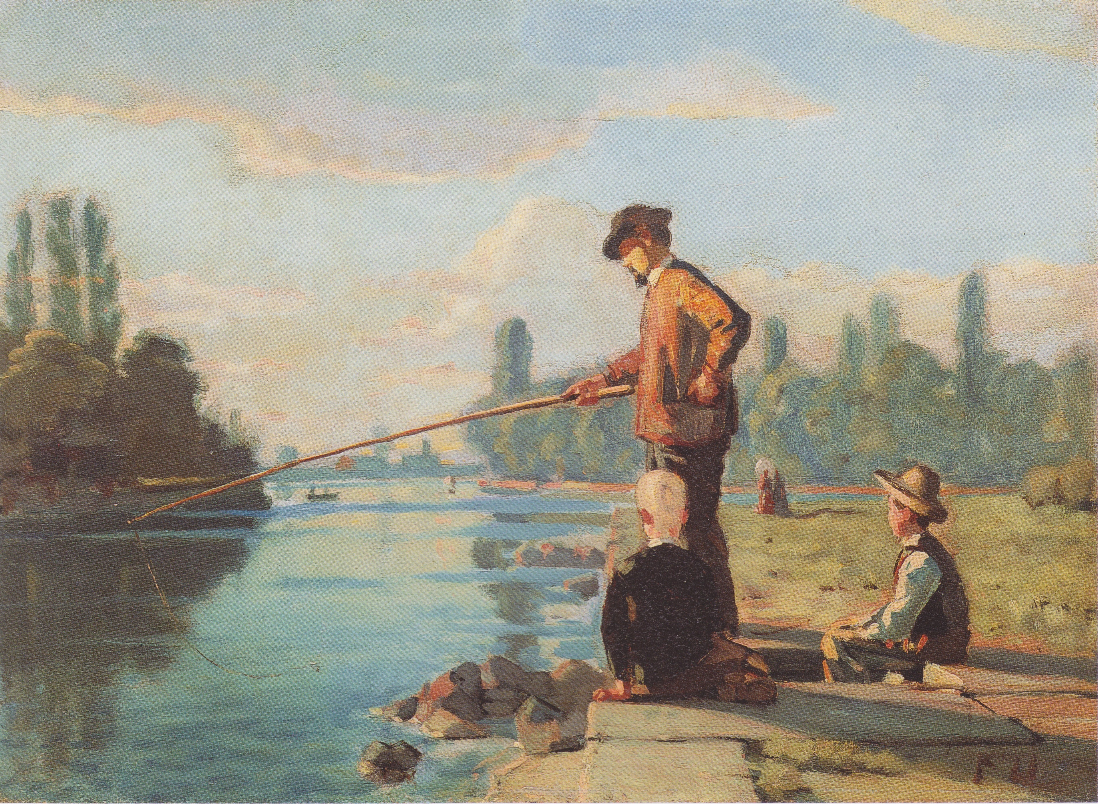 Le pêcheur - Ferdinand Hodler - Alpha Reproduction