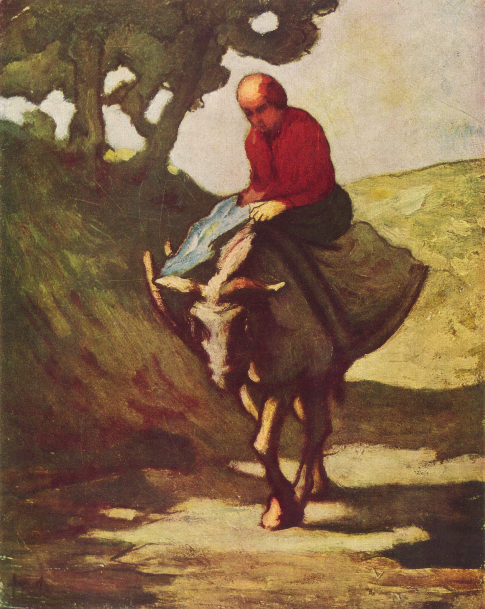 Le retour du marché - Honoré Daumier