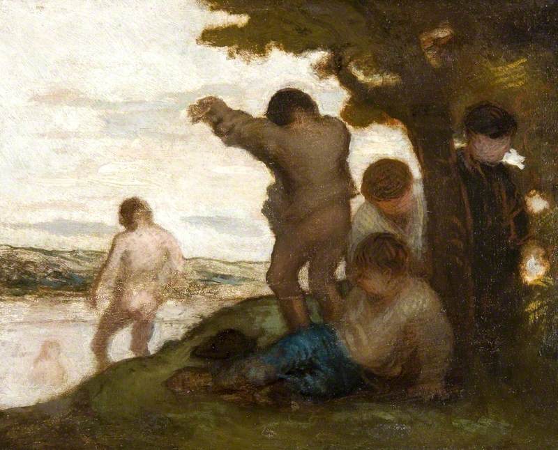 Les Baigneurs - Honoré Daumier