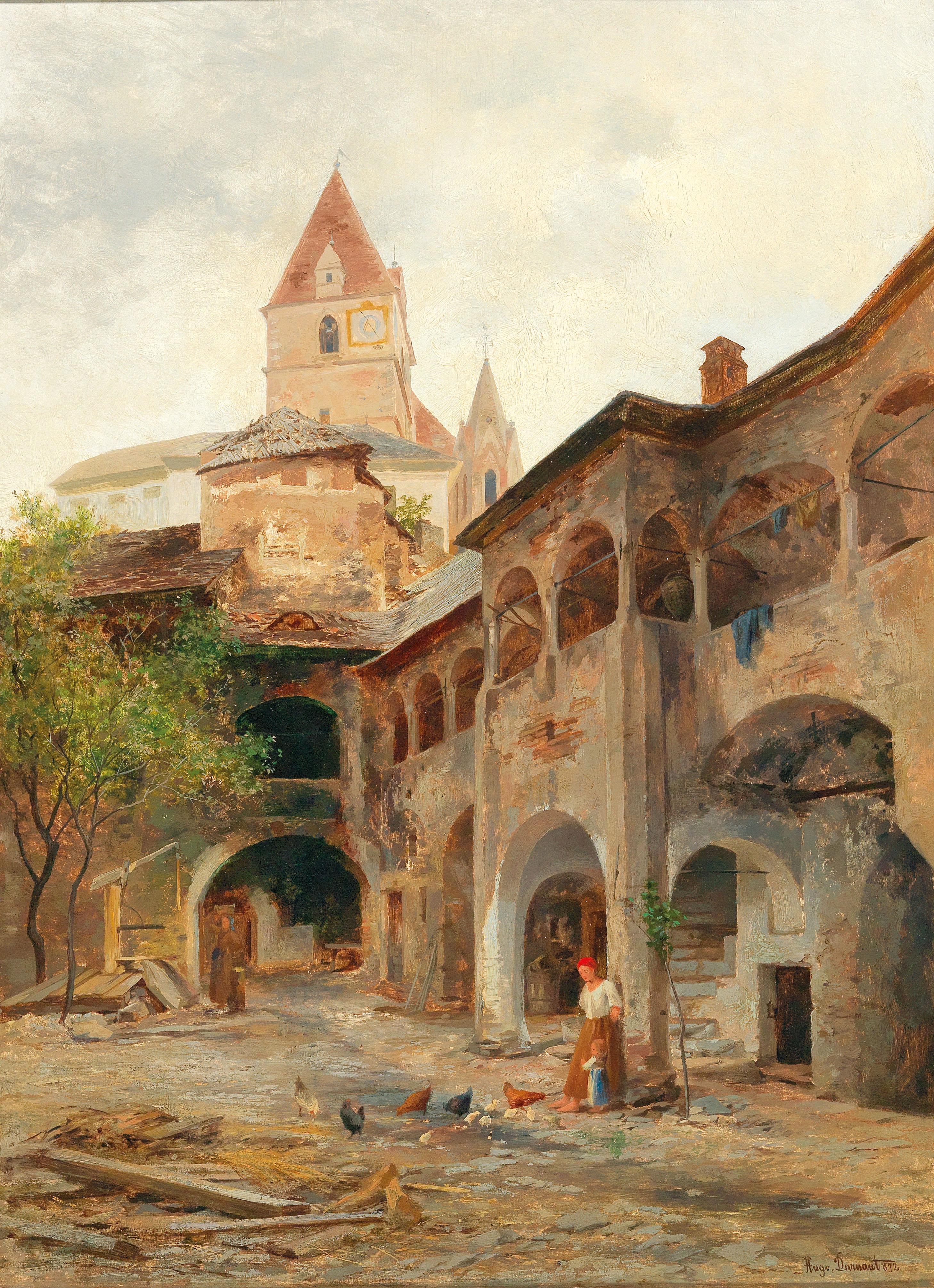 Une vue du Theissenhoferhof à Weissenkirchen - Hugo Darnaut