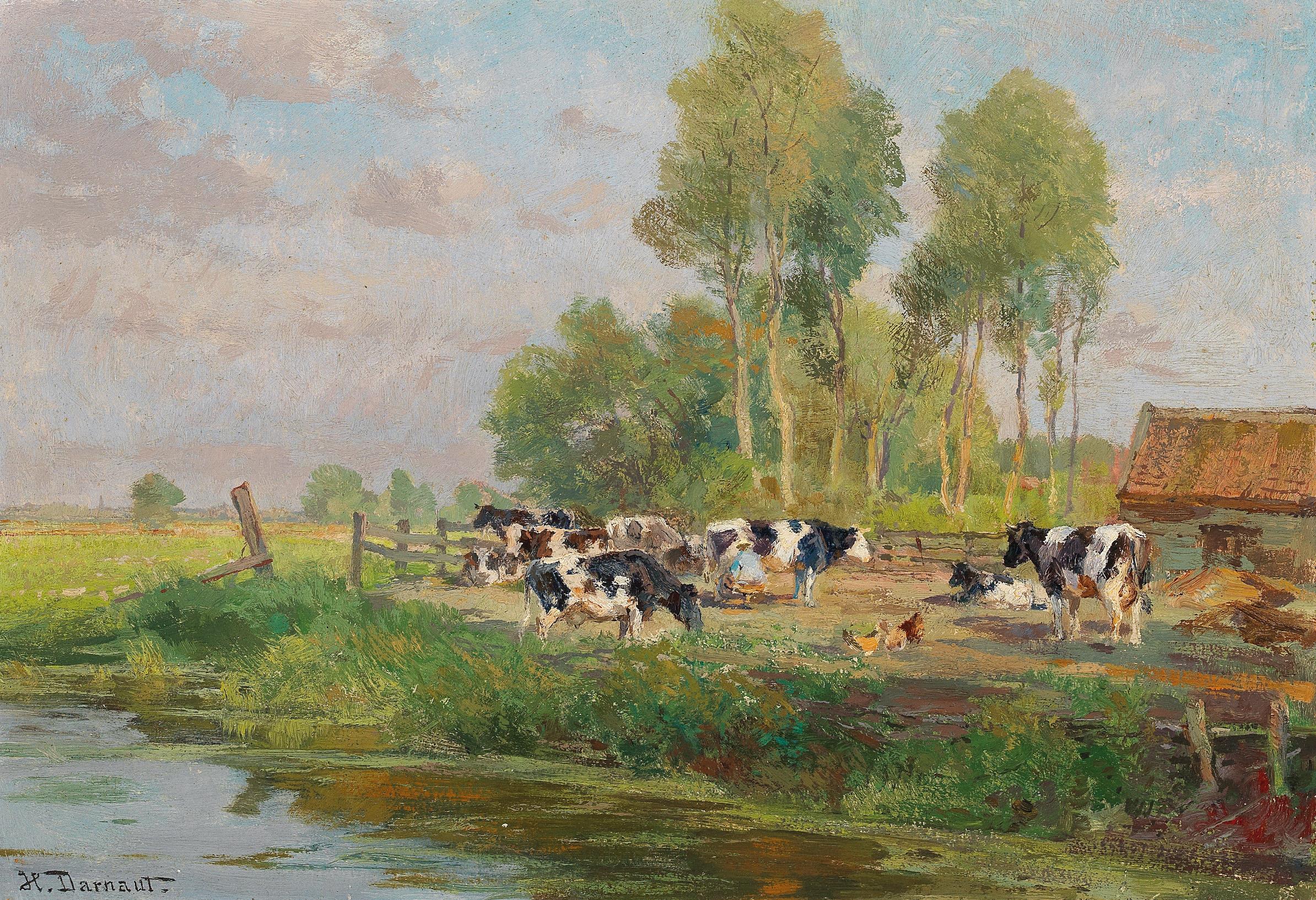 Vaches au pâturage - Hugo Darnaut