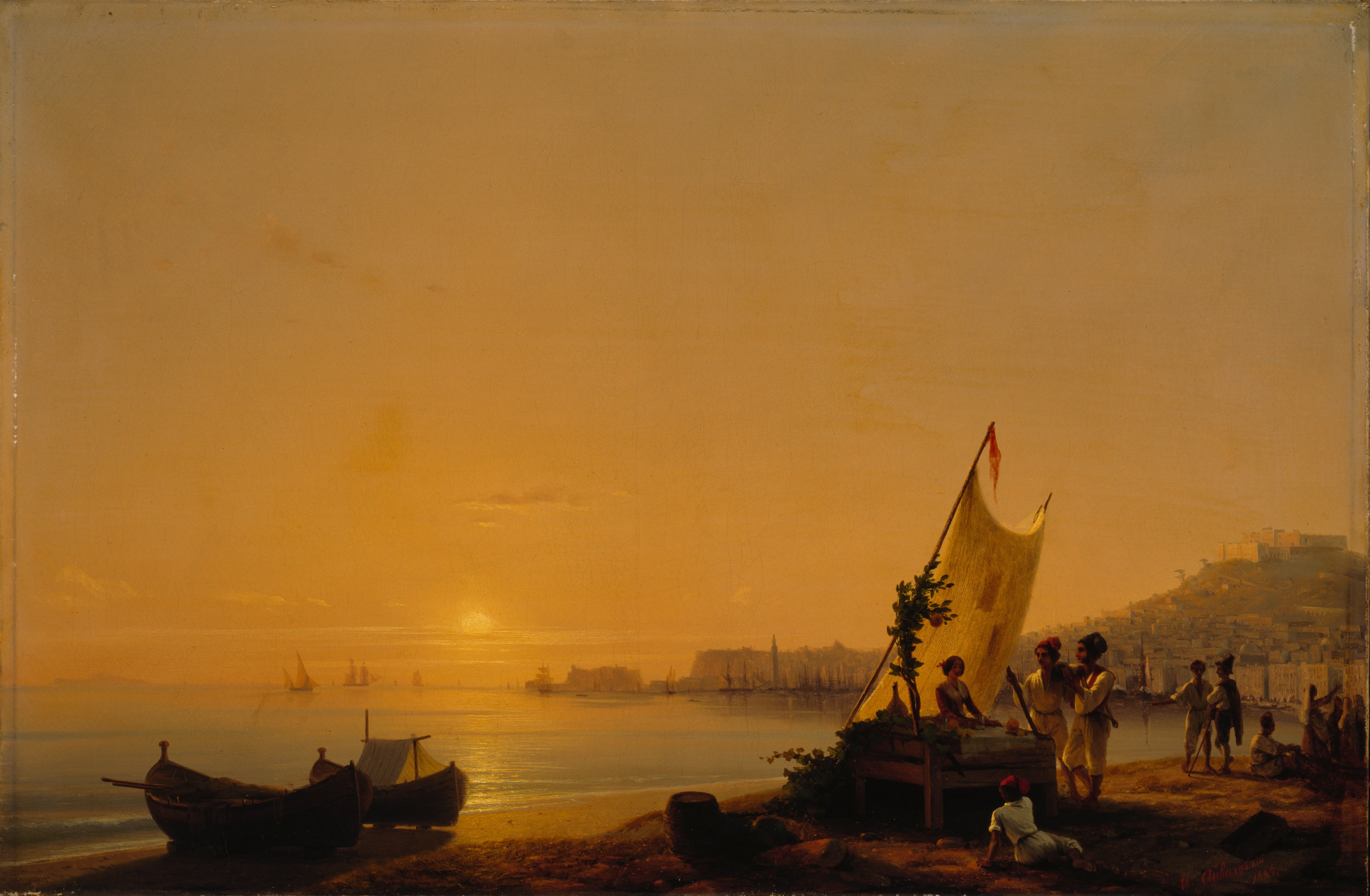 La baie de Naples - Ivan Aïvazovski