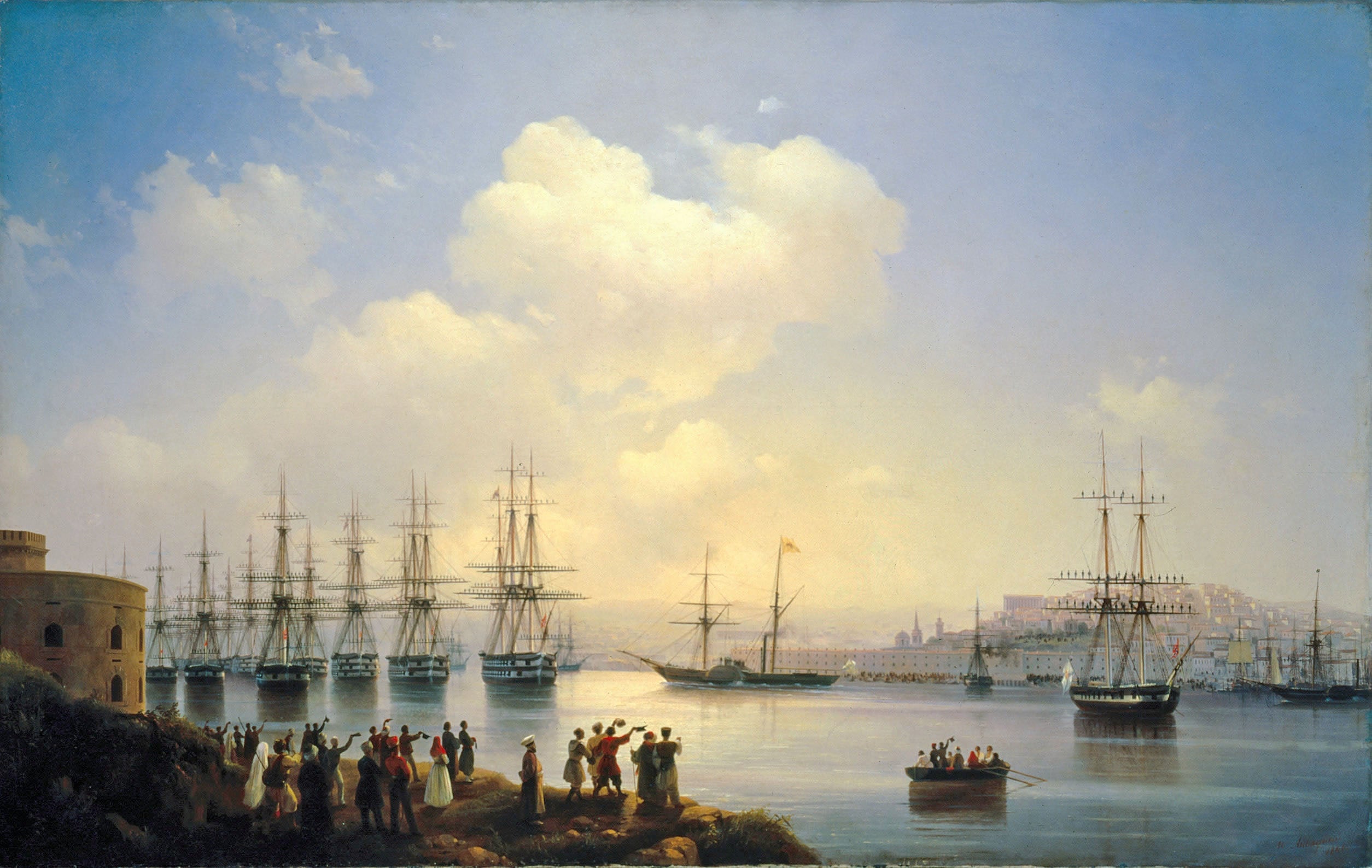 L'escadron russe sur les routes de Sébastopol - Ivan Aïvazovski