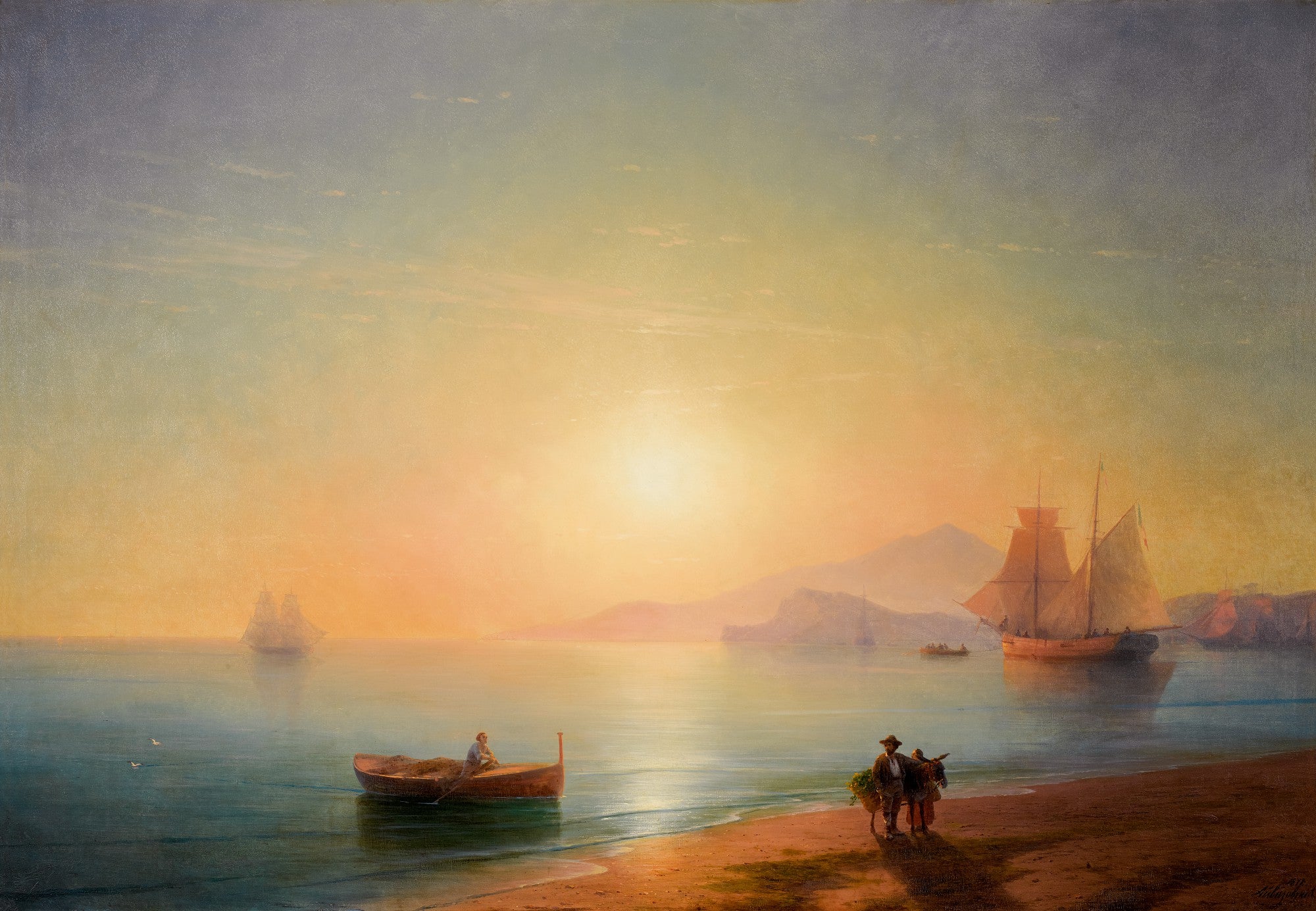 La baie de Naples - Ivan Aïvazovski