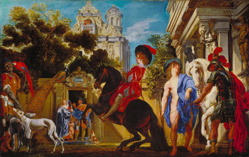 Jeune cavalier en levade - Jacob Jordaens1