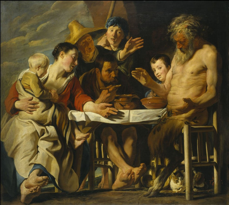 Le Satyre et le Paysan - Jacob Jordaens1