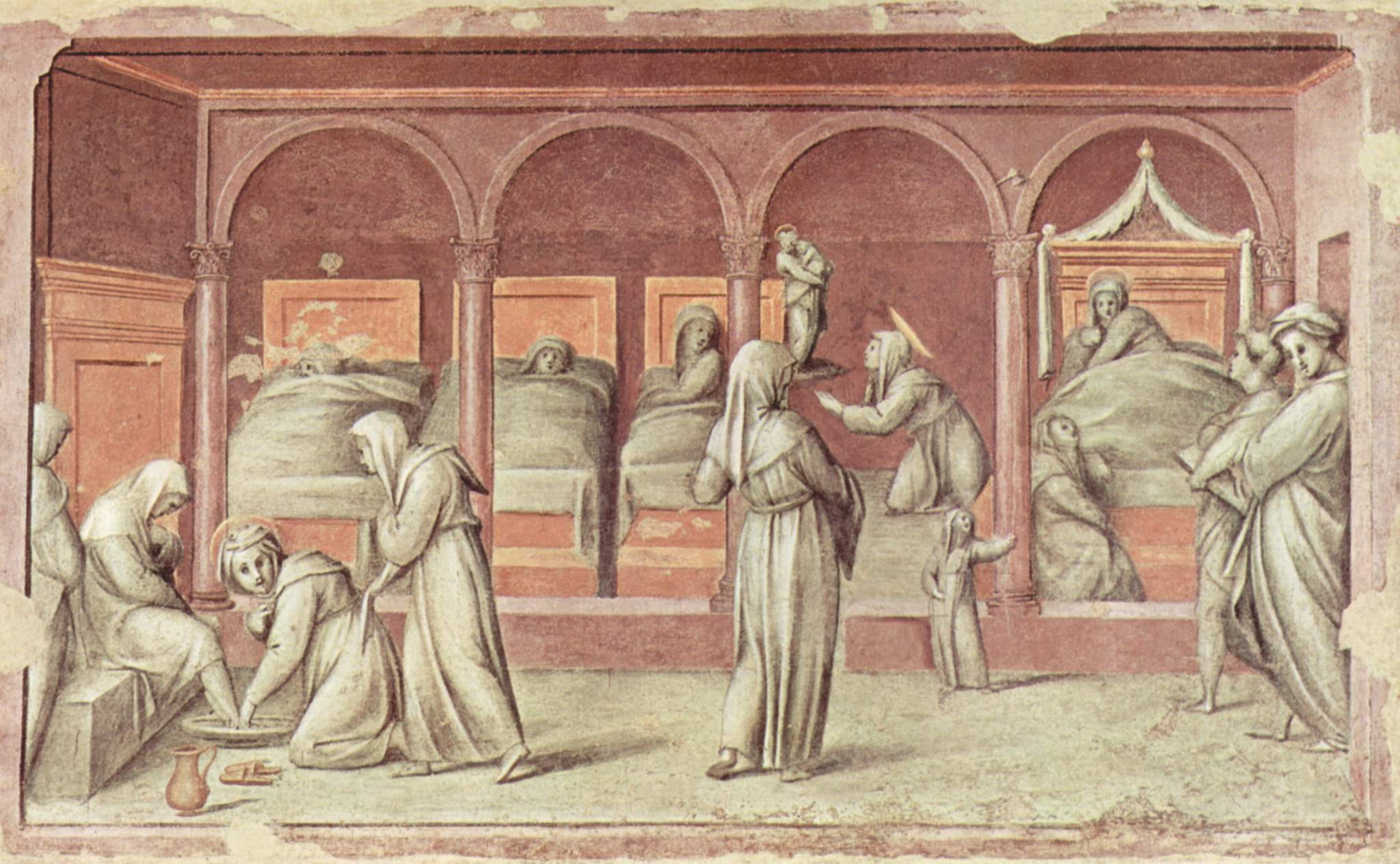 Scène de la vie à l'hôpital - Pontormo