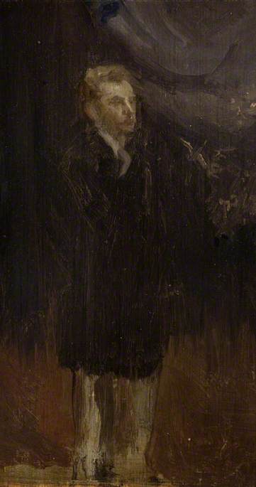Reproduction du tableau « Étude de portrait d'un homme - James Abbott McNeill Whistler » par Alpha Reproduction en peinture à l’huile