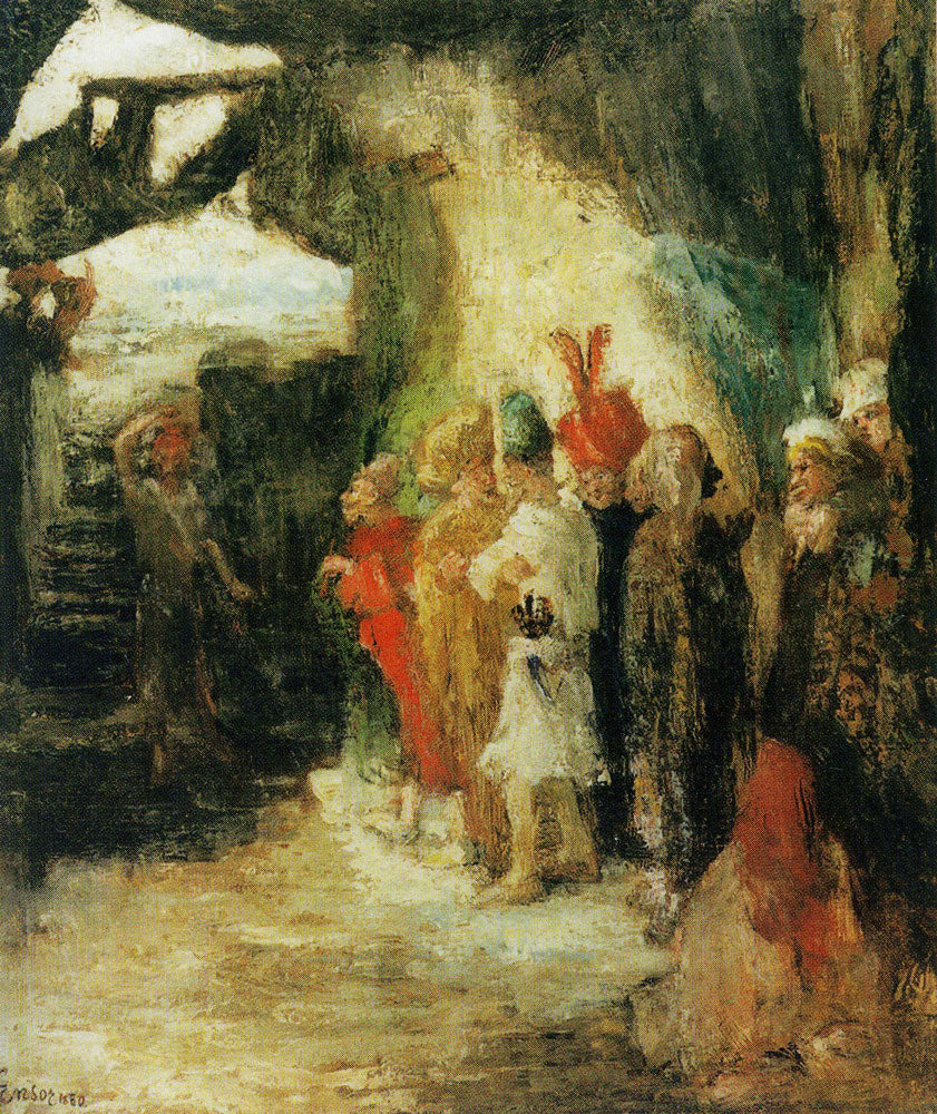 Judas Flinging the Pieces of Silver into the Temple - James Ensor