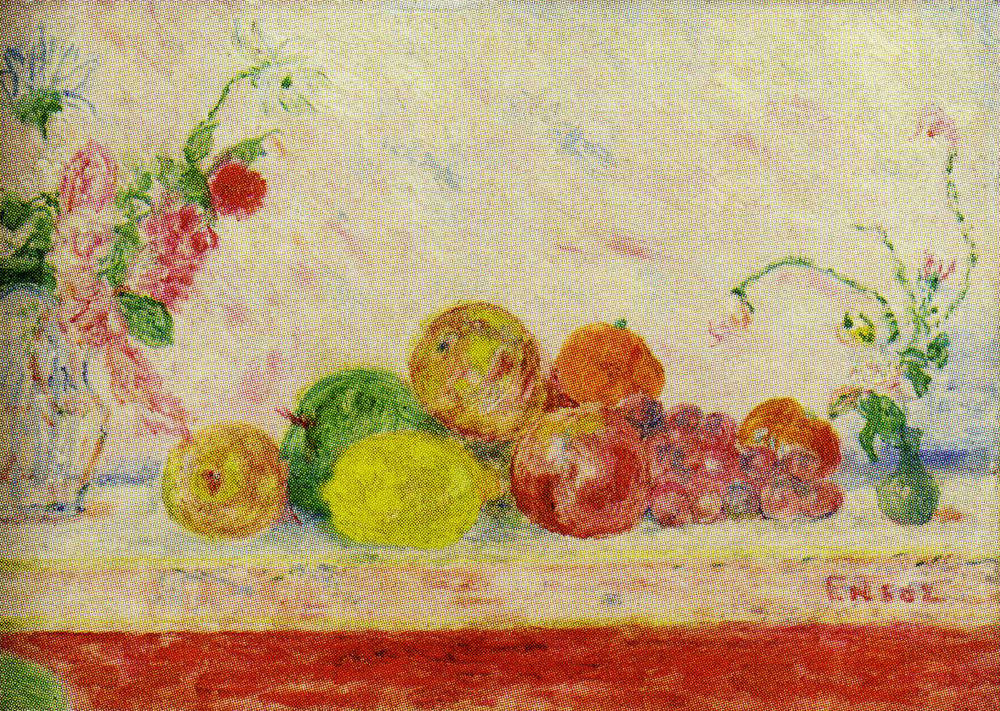 Kisses of Flowers, Caresses of Fruit - James Ensor