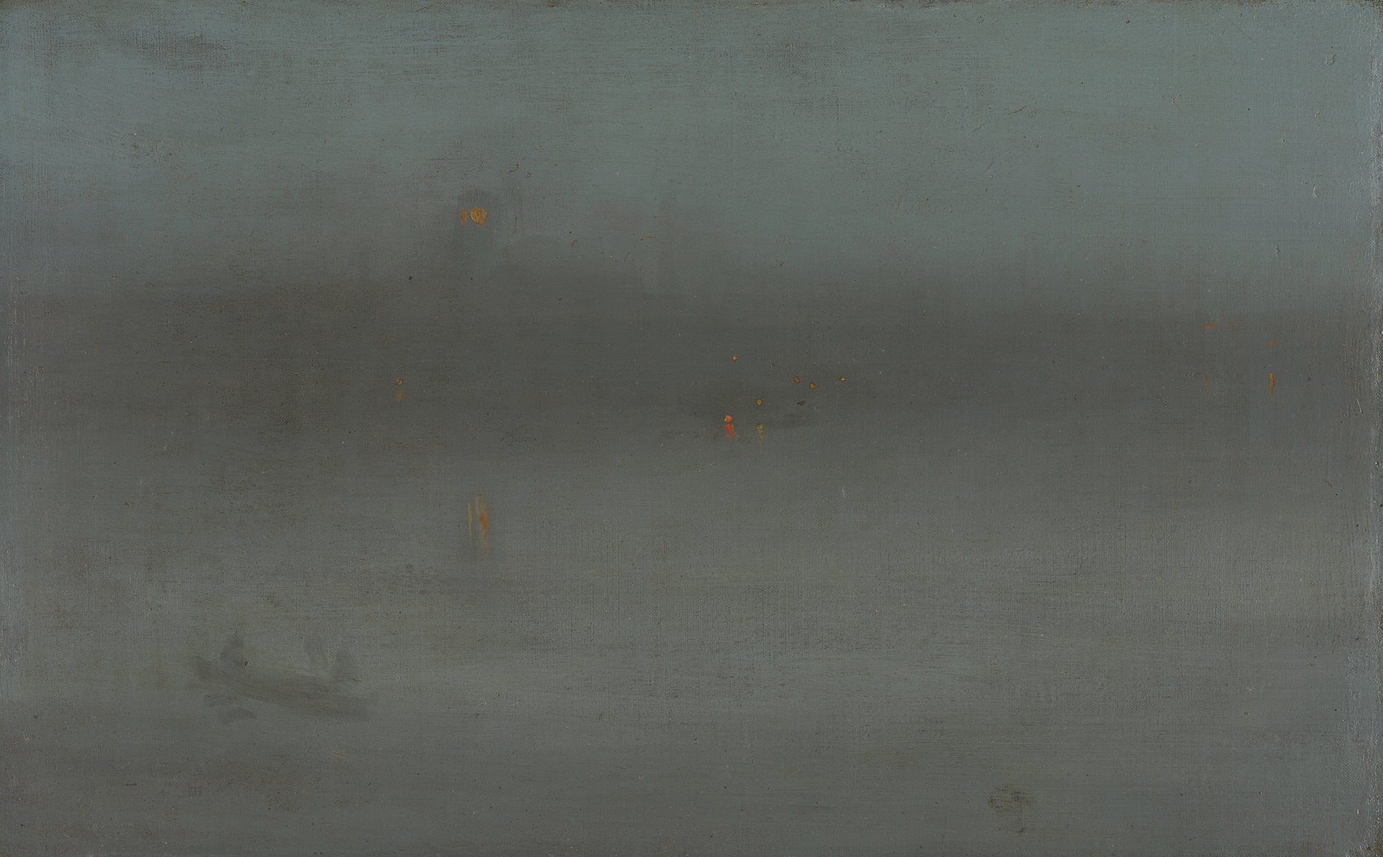Reproduction du tableau « Nocturne, bleu et argent : Battersea Reach - James Abbott McNeill Whistler » par Alpha Reproduction en peinture à l’huile
