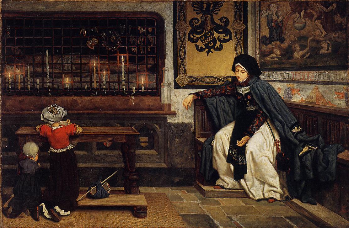 Marguerite à l'église - James Tissot