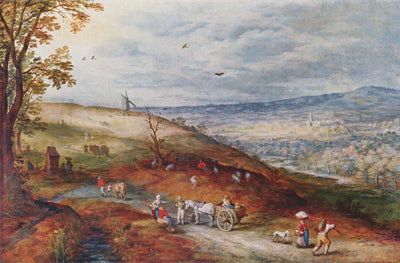 Paysage avec moulin à vent - Jan Brueghel l'Ancien