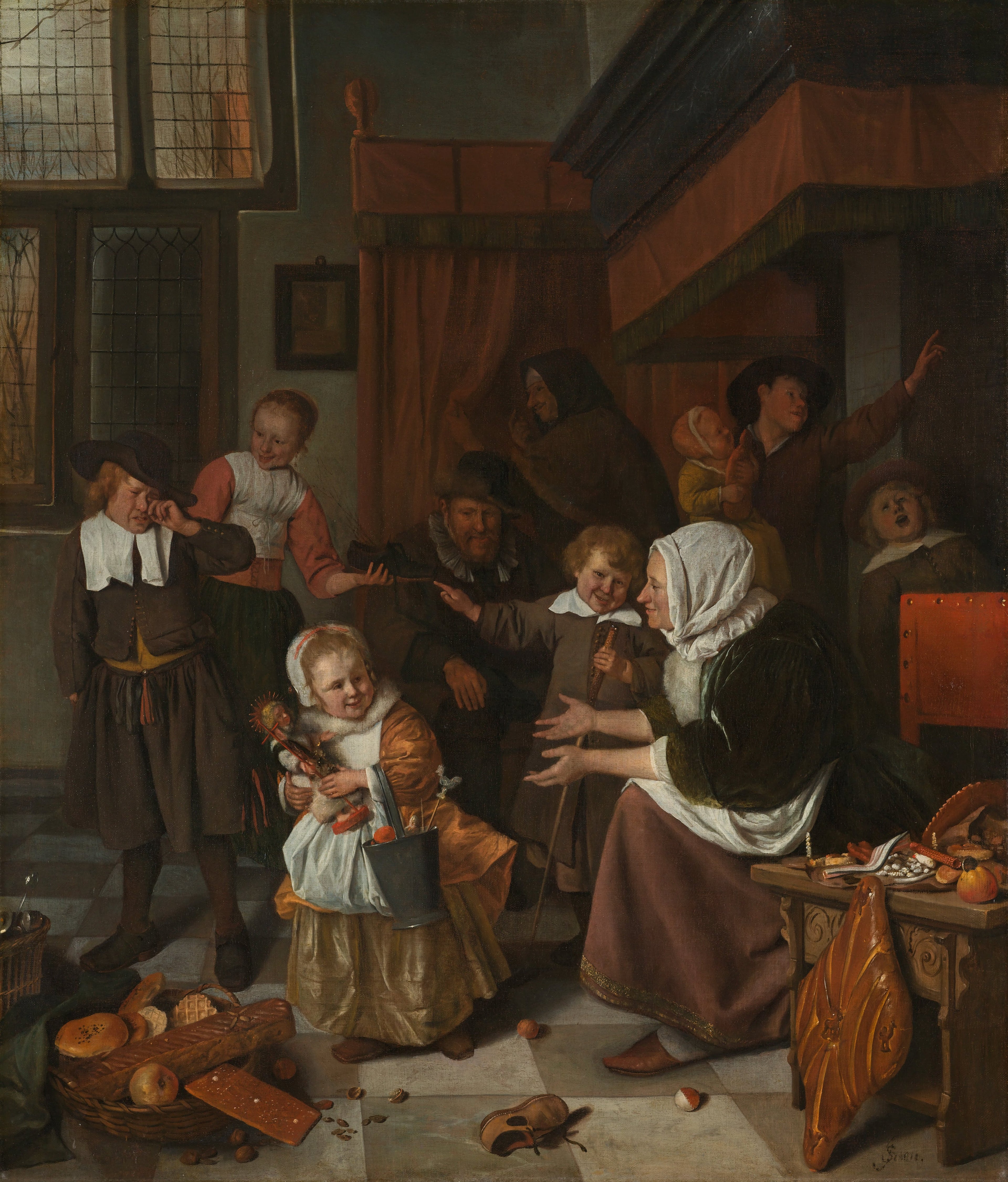 La Fête de Saint-Nicolas - Jan Steen