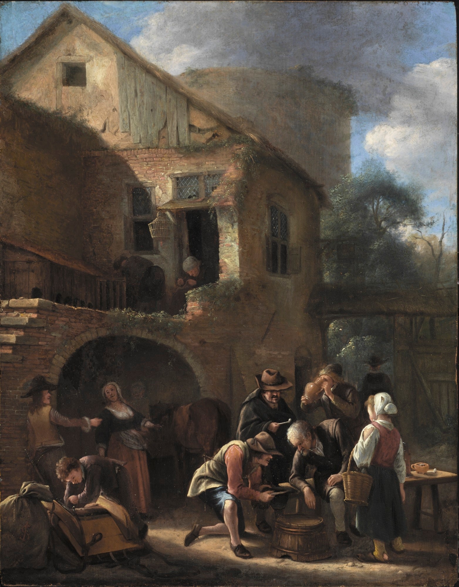 Un groupe de paysans - Jan Steen