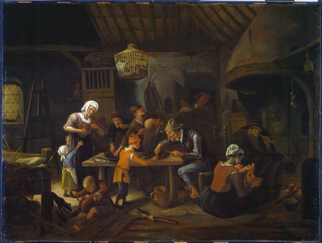 La cuisine maigre - Jan Steen