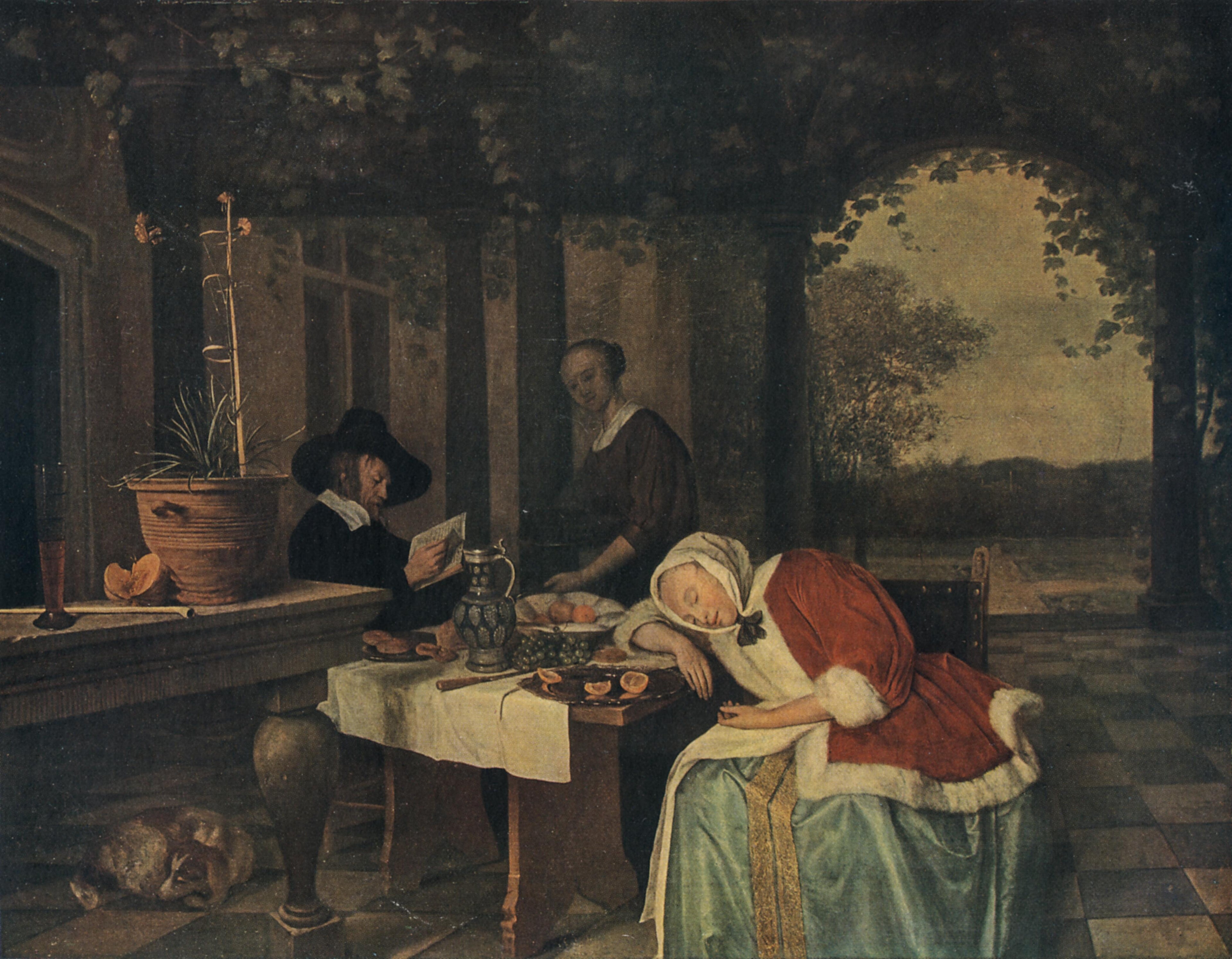 Après le repas - Jan Steen