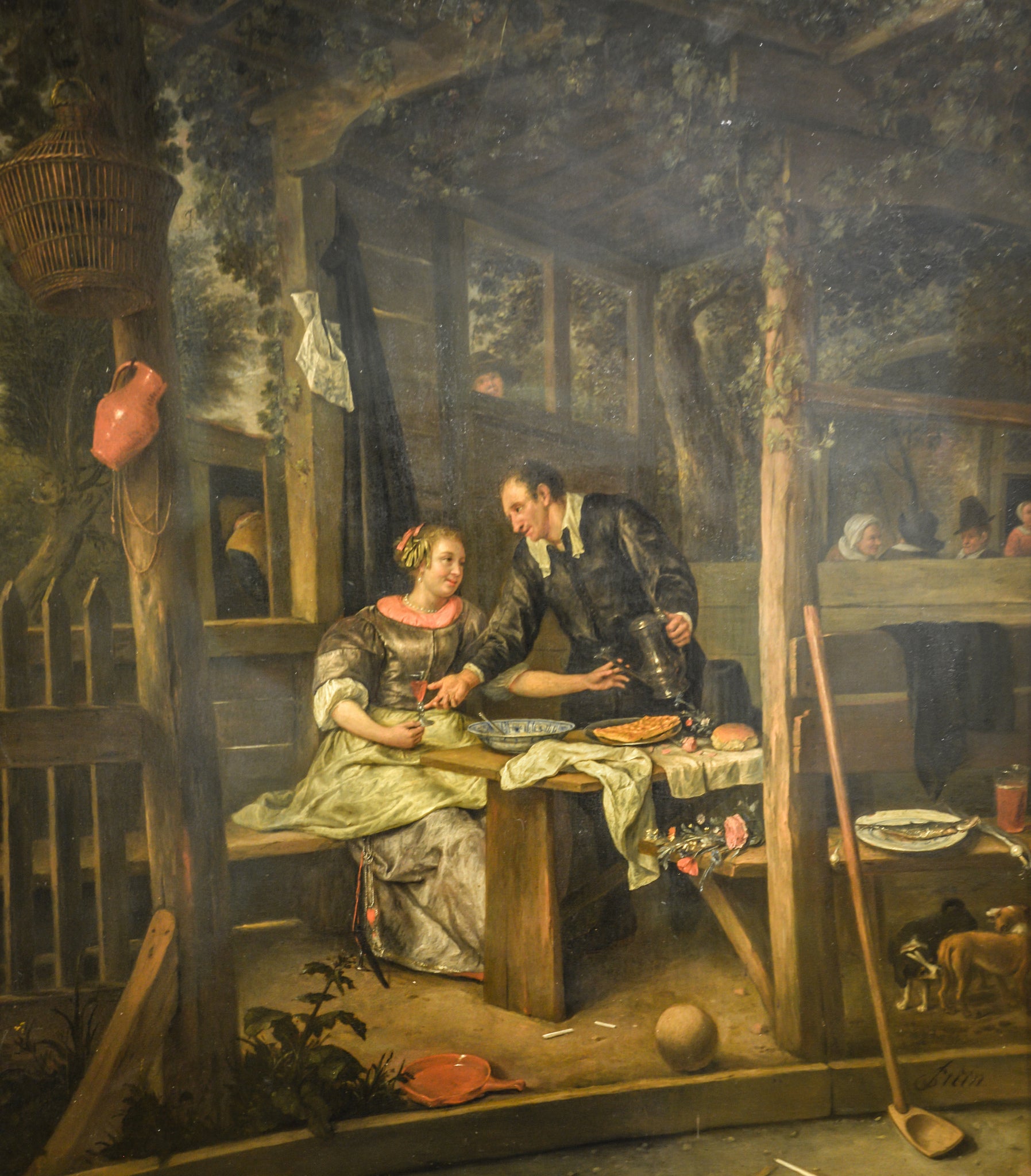 Deux amoureux sous une tonnelle - Jan Steen