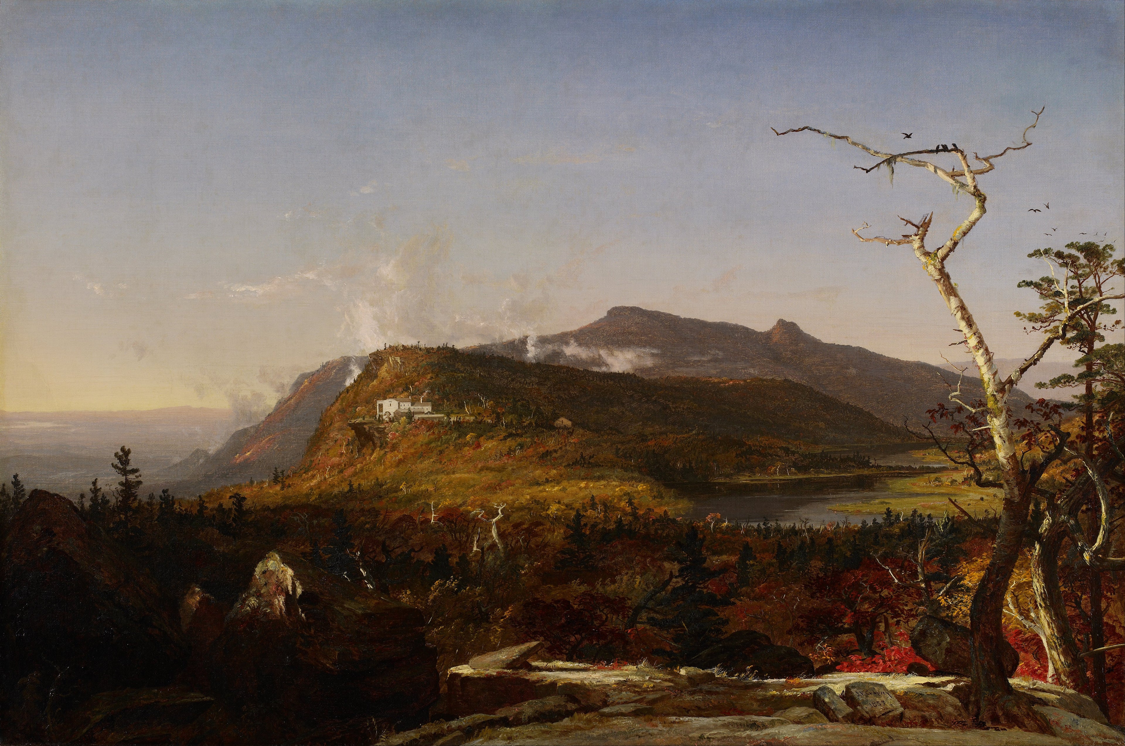 Maison de montagne Catskill - Jasper Francis Cropsey