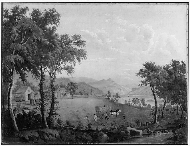 Paysage d'été : fenaison (après la récolte américaine) - Jasper Francis Cropsey
