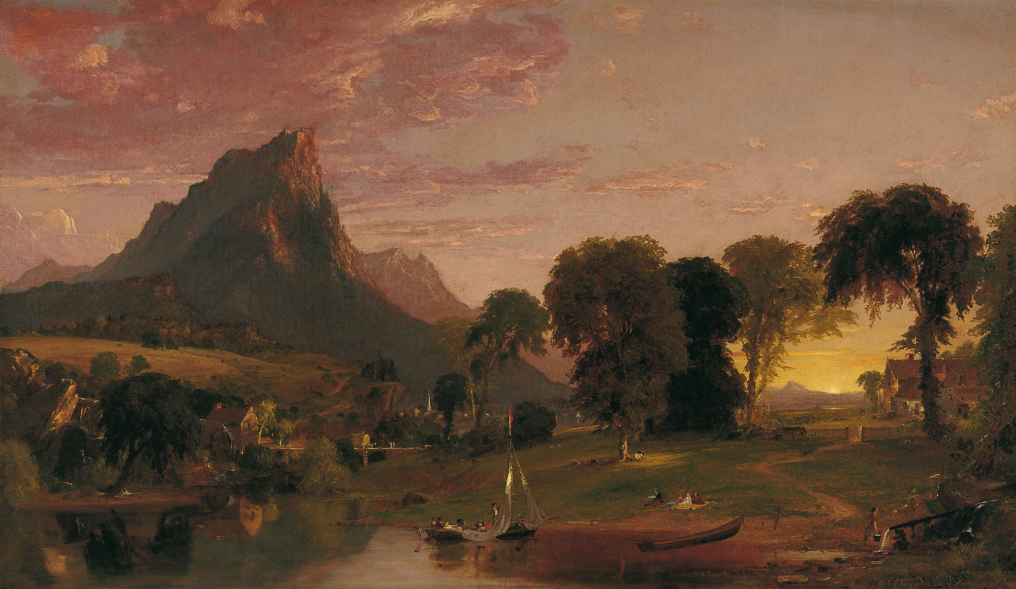 Paysage près de Sherburne, comté de Chenango, New York - Jasper Francis Cropsey