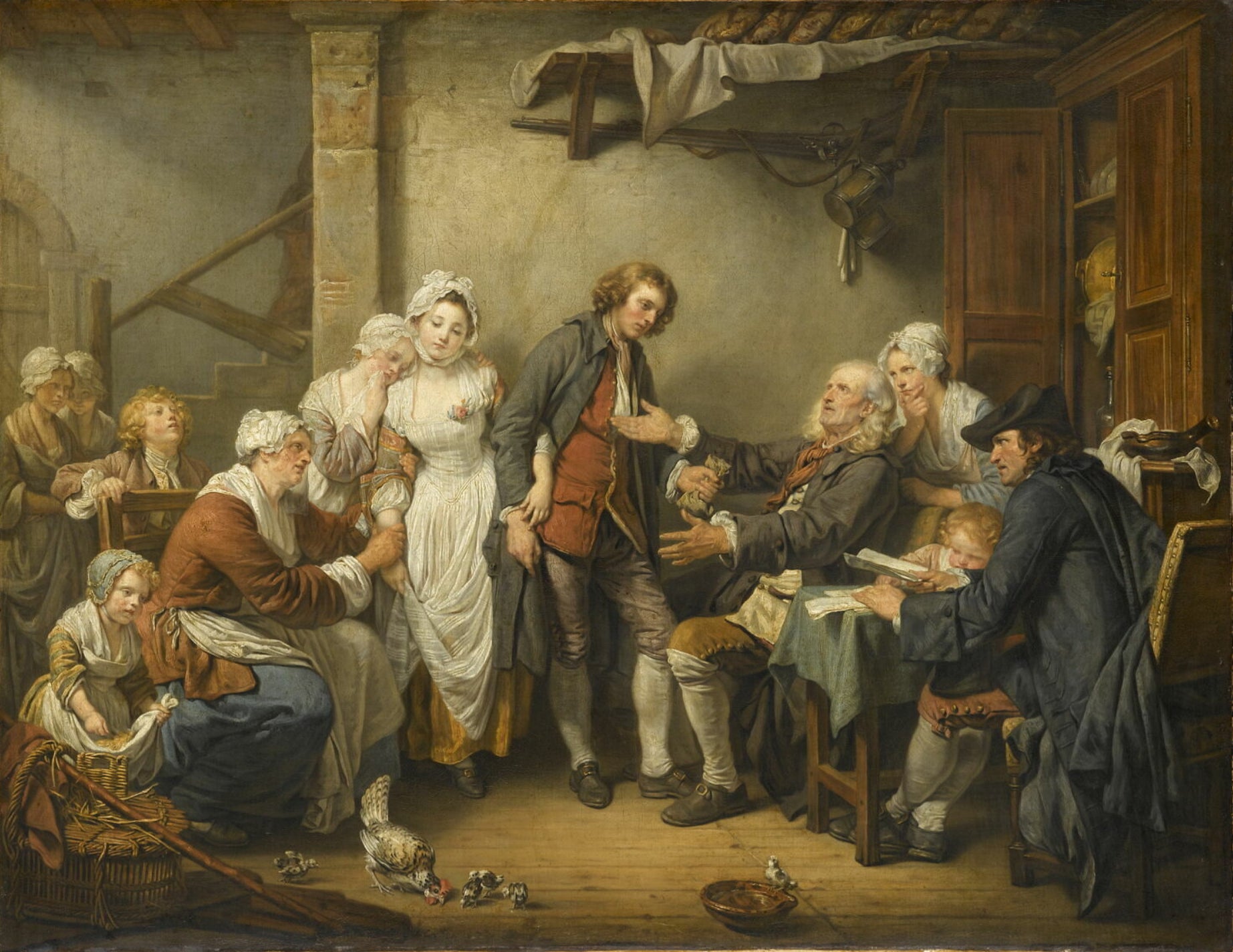 L’Accordée de village - Jean-Baptiste Greuze - Alpha Reproduction